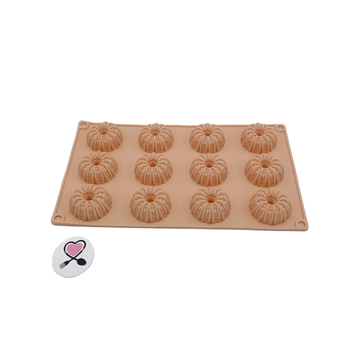 17 قالب سیلیکون گل شیفون ۱۲ خانه خارجی - تصویر 1