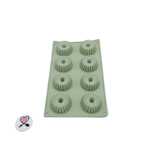 قالب سیلیکونی سه بعدی دسر مدرن شیفون دار خارجی - Image 2