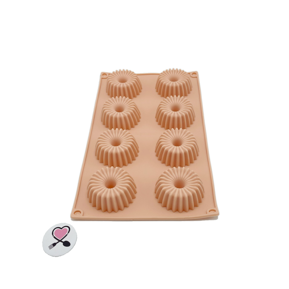 33 قالب سیلیکونی سه بعدی دسر مدرن شیفون دار خارجی - Image 1