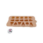 قالب مولد سیلیکون طرح آدم برفی، ستاره و کاج خارجی - تصویر 3