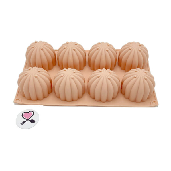 قالب سیلیکونی سه بعدی دسر مدرن 8 عددی خارجی - Image 1