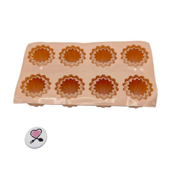 قالب سیلیکونی سه بعدی دسر مدرن 8 عددی خارجی - Image 3