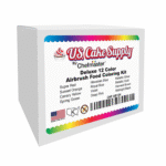 رنگ خوراکی ایربراش دلوکس Chefmaster – ست ۱۲ رنگ اصلی امریکا - تصویر 2