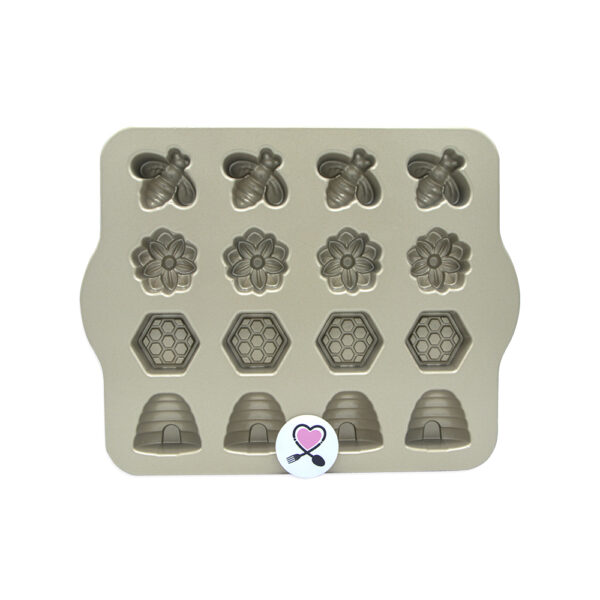 قالب شیرینی کوچک طرح زنبور Nordic Ware – مدل Busy Bee Bitelet - Image 2