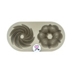 قالب کیک دوتایی کلاسیک Nordic Ware – طرح Bundt کوچک - Image 2