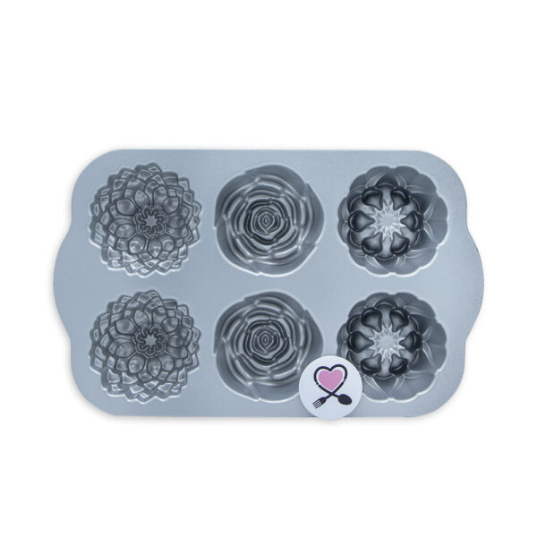 قالب کیک طرح گل کوچک ۶ تایی نوردیک ور | مدل Floral - Image 3