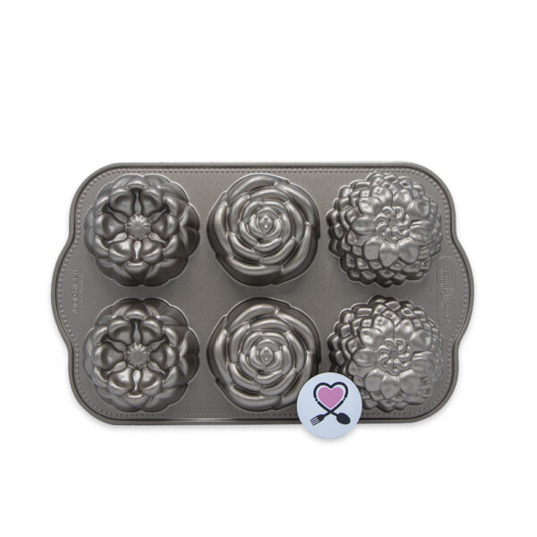 قالب کیک طرح گل کوچک ۶ تایی نوردیک ور | مدل Floral - Image 1