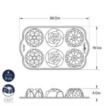 قالب کیک طرح گل کوچک ۶ تایی نوردیک ور | مدل Floral - Image 9
