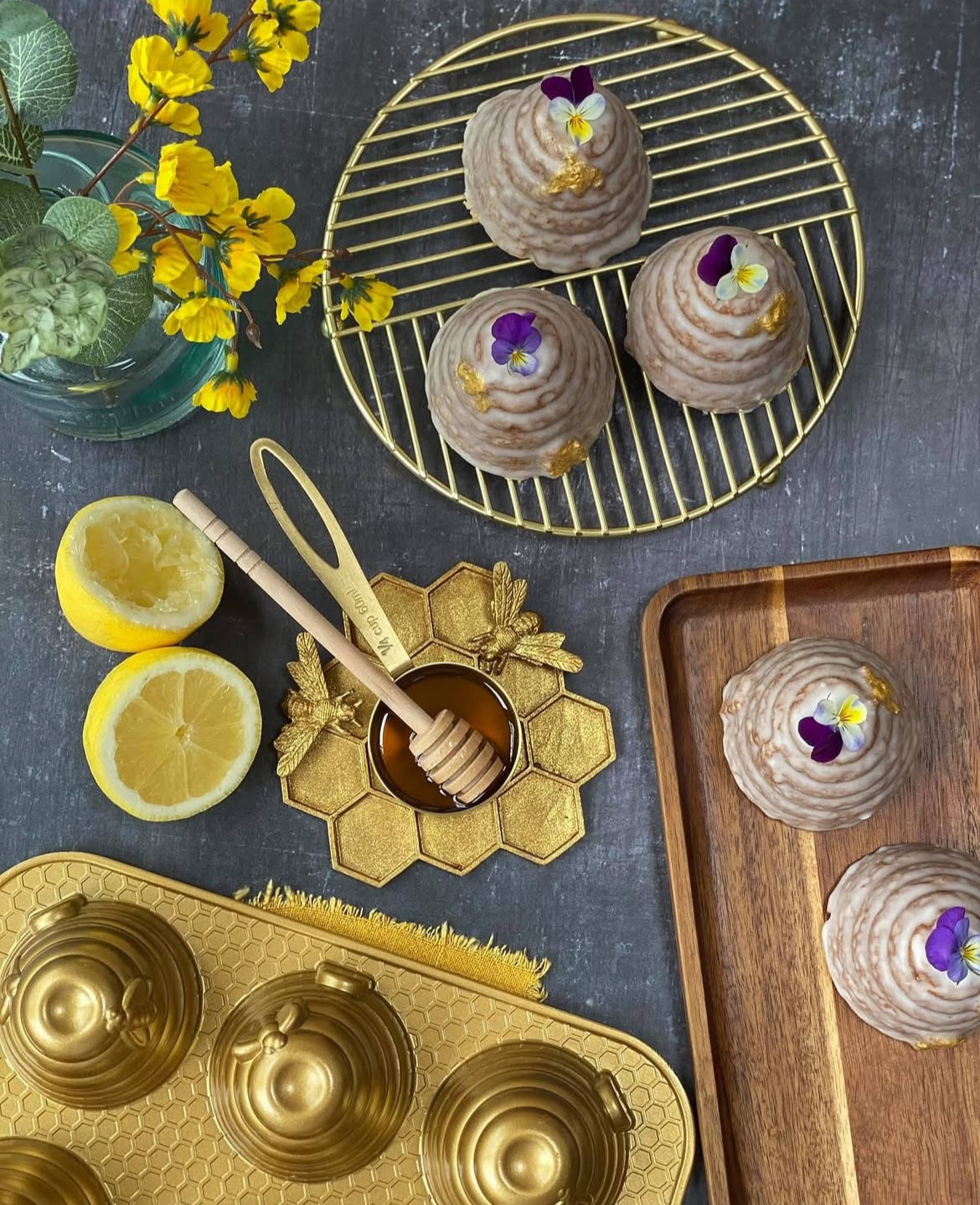 قالب مینی‌کیک نوردیک‌ور مدل کندوی عسل