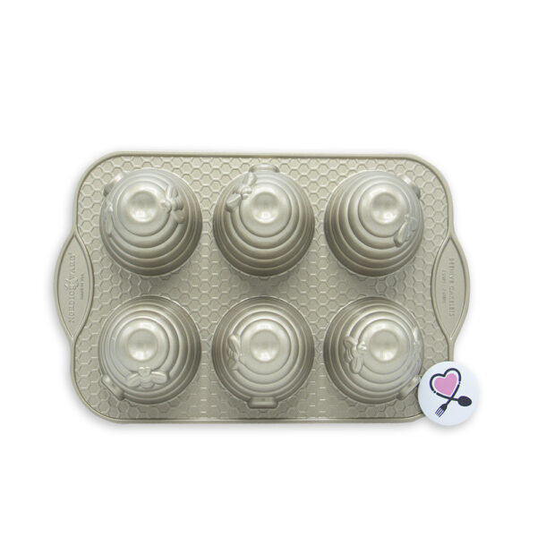 IMG_2795 قالب مینی کیک ۶ تایی طرح کندوی نوردیک ور | مدل Beehive - Image 1