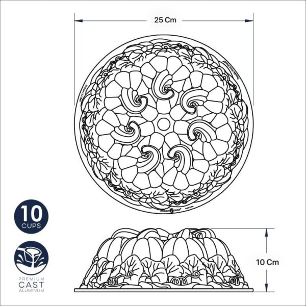 قالب کیک کدو تنبل نوردیک ور مدل Pumpkin Patch - Image 6