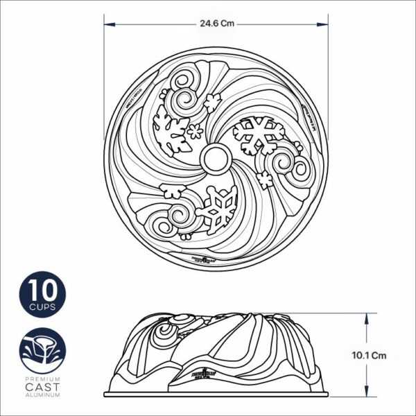 قالب کیک برفی نوردیک ور مدل Let It Snow - Image 6