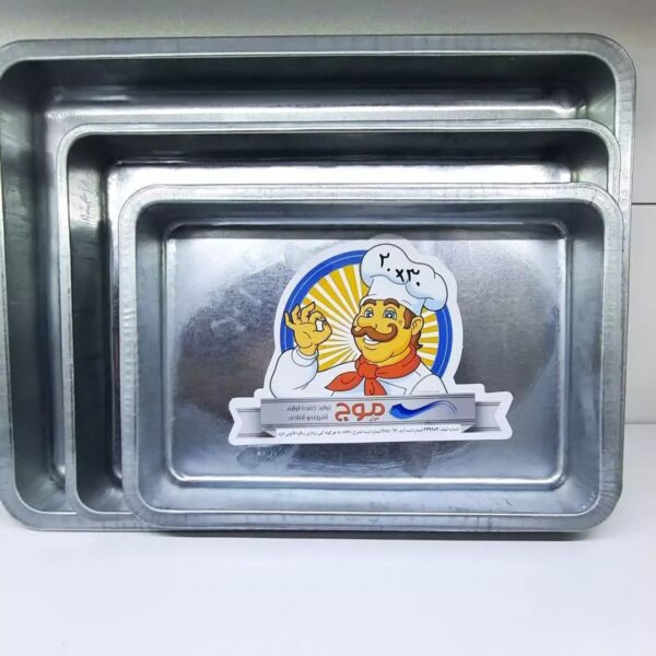 قالب و سینی فر مستطیل لبه بلند ۲۵ در ۳۵ موج - Image 2