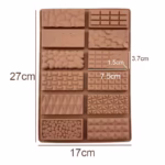 قالب سیلیکون شکلات بار تخته ای متنوع Hershey  و Kind خارجی - Image 5