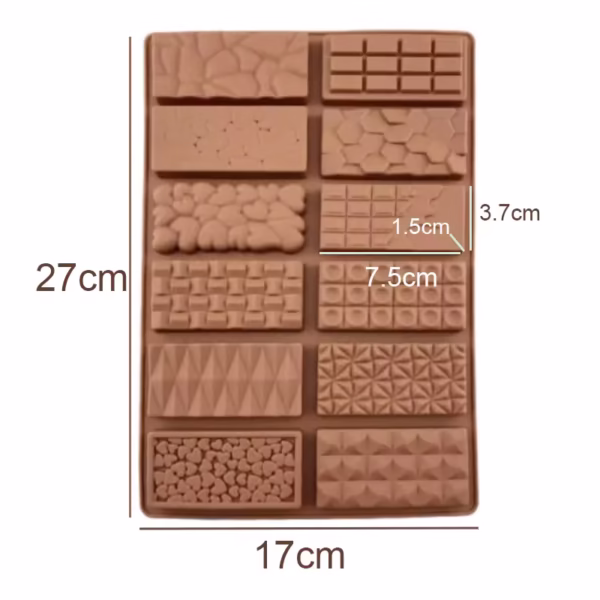 قالب سیلیکون شکلات بار تخته ای متنوع Hershey  و Kind خارجی - Image 5