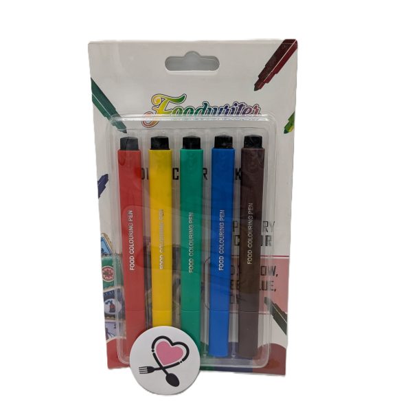 ماژیک خوراکی 5 رن ماژیک خوراکی رنگی 5 عددی ( پنج رنگ) - Image 1