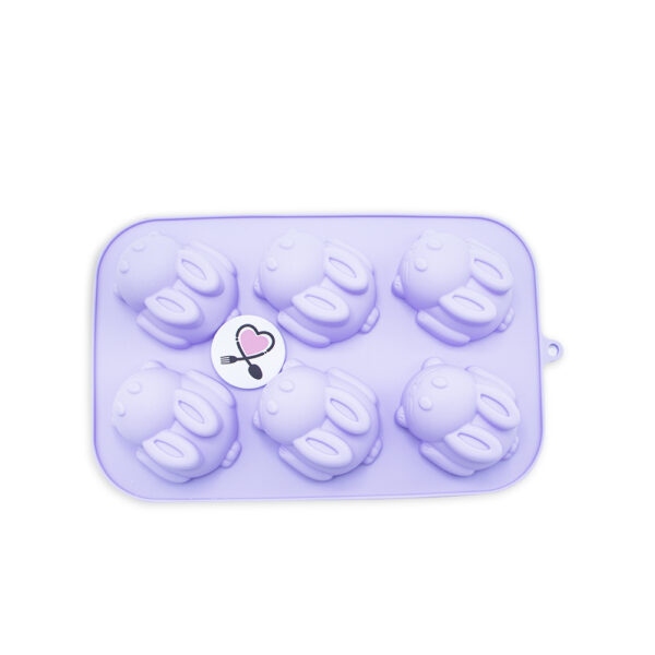 مولد سیلیکونی سه بعدی طرح خرگوش خارجی – ۶ حفره - Image 2