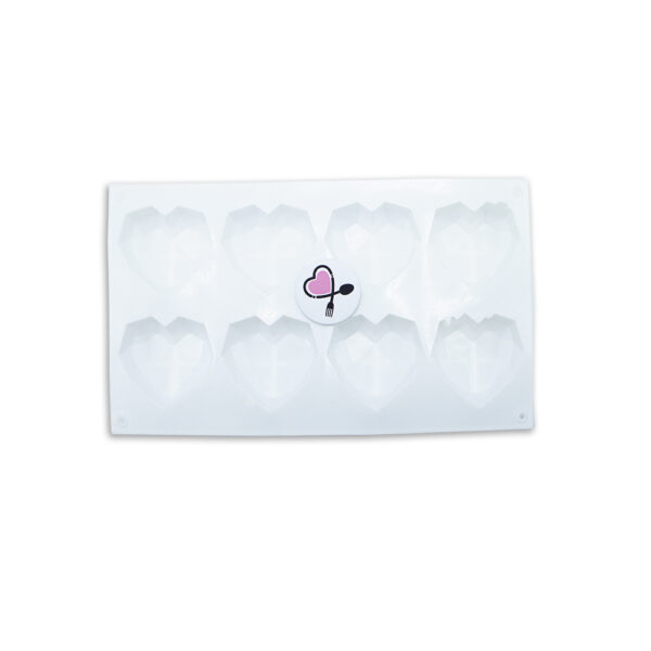 مولد سیلیکونی مدل قلب اوریگامی خارجی اعلا  ۸ عددی - Image 2