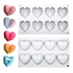 مولد سیلیکونی مدل قلب اوریگامی خارجی اعلا  ۸ عددی - Image 6