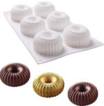 مولد سیلیکونی دونات موس (شکلاتی) فرانسوی ۶ عددی - Image 3