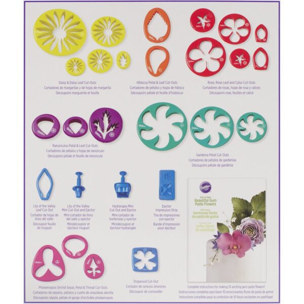 ست قالب گل سازی Wilton برای فوندانت و خمیر گل - Image 4