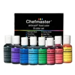 رنگ خوراکی ایربراش شف‌مستر بسته ۸ عددی - Image 2