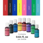 رنگ خوراکی ایربراش شف‌مستر بسته ۸ عددی - Image 3