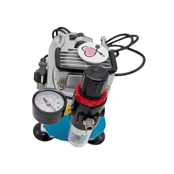 ست کامل پمپ ایربراش با قطع کن اتومات با لوازم قلم(تفنگ) و شیلنگ - Image 2