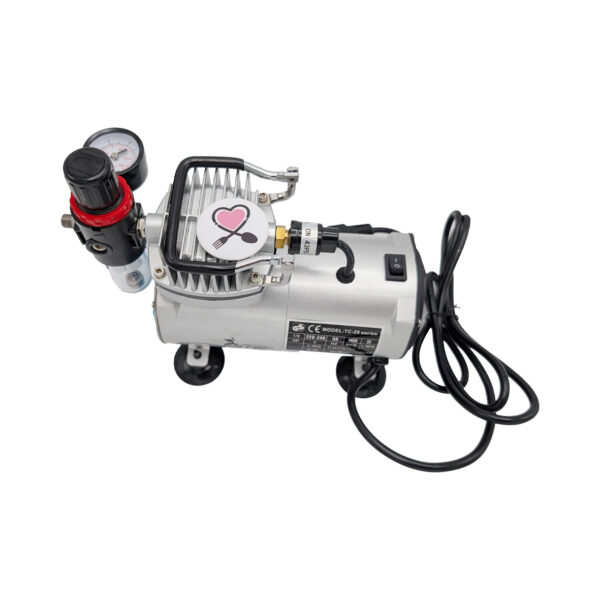 ست کامل پمپ ایربراش با قطع کن اتومات با لوازم قلم(تفنگ) و شیلنگ - Image 3