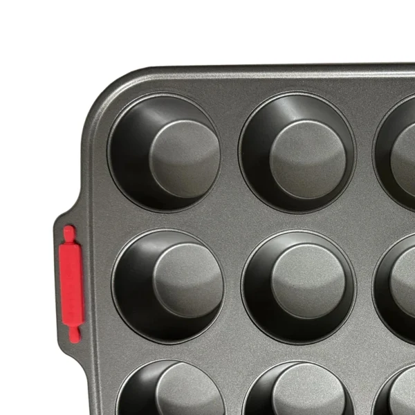 قالب مافین 12 عددی دسته سیلیکونی OKBAKE - Image 2