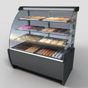 سینی استیل ویترین قنادی موج