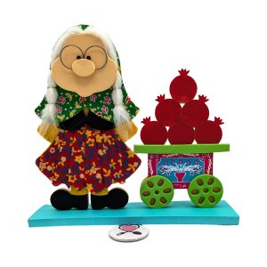 تاپر (استند) چوبی بزرگ ننه و گاری انار کد 1