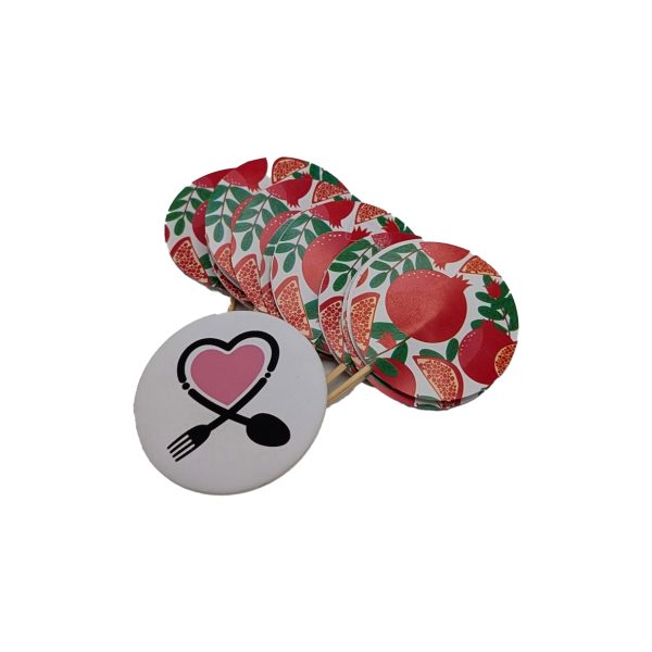 1 تاپر خلال انار زمینه سفید 10 عددی یلدا - Image 1