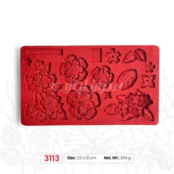 ملد گل و برگ مستطیل كوچک سورناپارت - Image 1