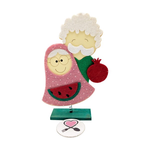 1 تاپر چوبی فنری عمو و ننه سرما کد 9 - Image 1