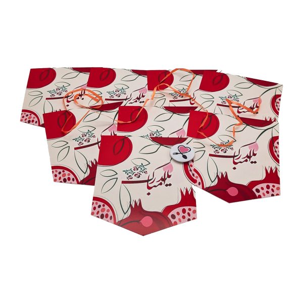 ریسه زمینه سفید یلدا 7 برگی کد 2 - Image 1