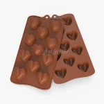 قالب سیلیکونی شکلات قلب تپل