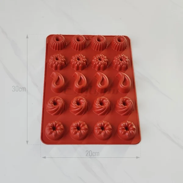قالب سیلیکون حلوایی شیفون دار سورنا پارت - Image 3