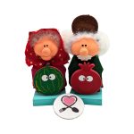 استند عروسکی زوج عمو و ننه سرما با انار و هندوانه کد 1 یلدا