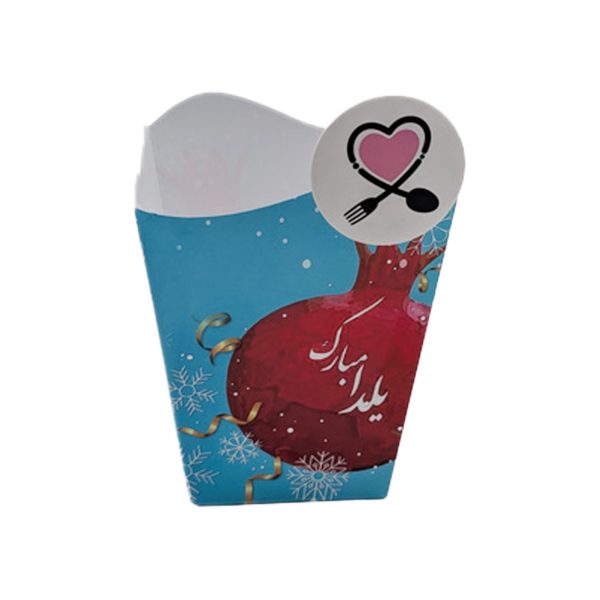 ظرف پاپ کورن آدم برفی یلدا 10 عددی کد 9 - Image 1