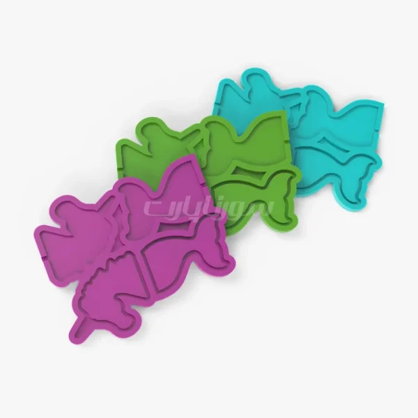 1 قالب سیلیکونی آبنبات شیكر (اسب تکشاخ و دم ماهی) - Image 1