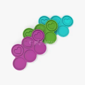 قالب سیلیکونی آبنبات شیكر (قلب 3طرح)