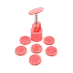 قالب کلمبه فشاری 6 عددی دایره کوچک صورتی