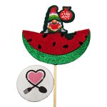 تاپر نمدی پایه چوبی قاچ هندوانه و هفت کوتوله کد 11 - Image 2