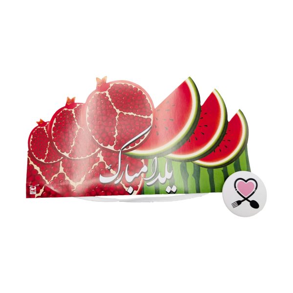 تاج کاغذی انار هندوانه یلدا 6 عددی - Image 2