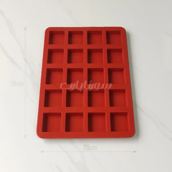 قالب سیلیکونی پولکی مربع 4 سانت - Image 2