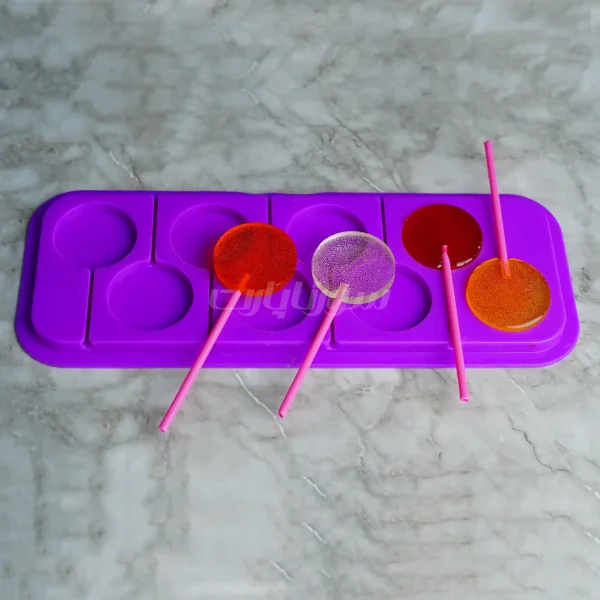 قالب سیلیکونی آبنبات دایره 5 سانتی - Image 3