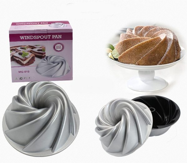 قالب کیک آلومینیومی مارپیچ میان تهی و نچسب