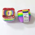 قالب کاپ کیک سیلیکونی مربع رنگین کمان سورنا پارت - تصویر 2