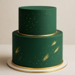 دکوفوندانت سبز تیره گلنان پوراتوس خمیر فوندانت یشمی منعطف